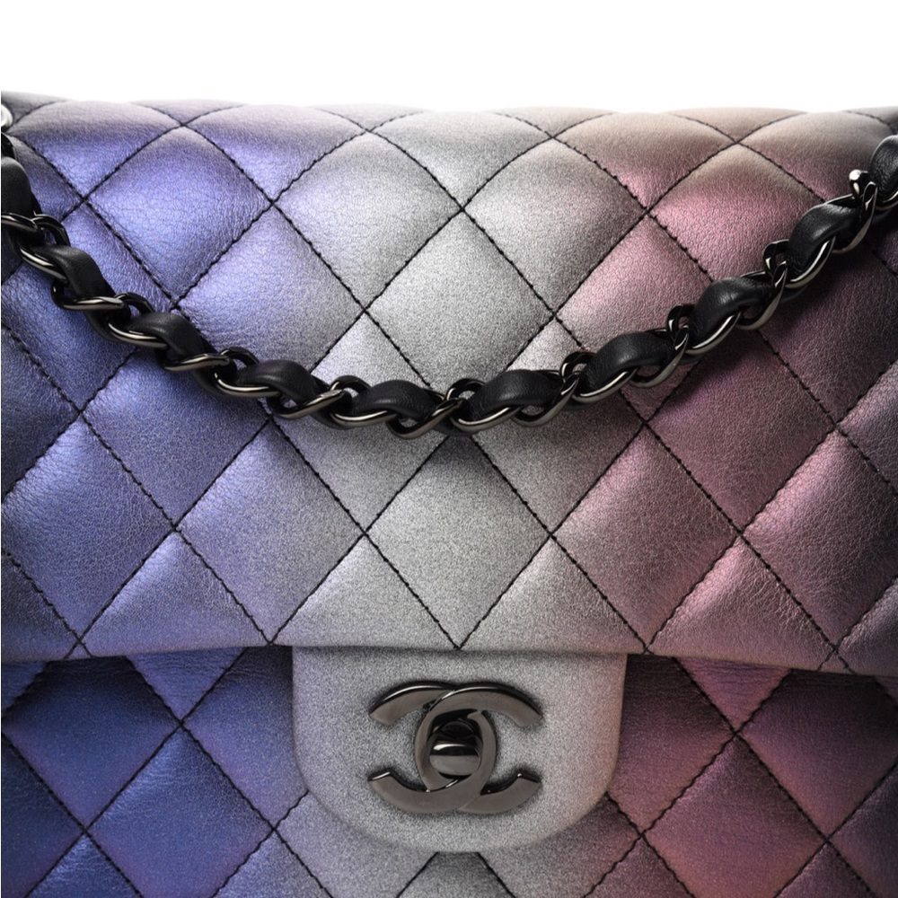 CHANEL Calfskin Quilted Ombre Medium Double Flap Bag - Picture 11 of 11